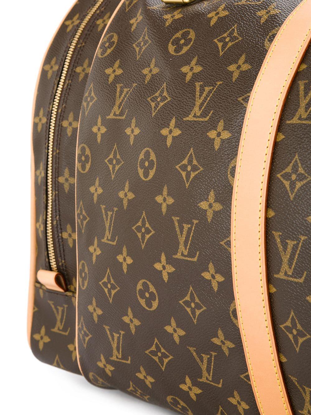 Brown Louis Vuitton Monogram Travel Men's Women's Top Handle Weekender Duffle Bag