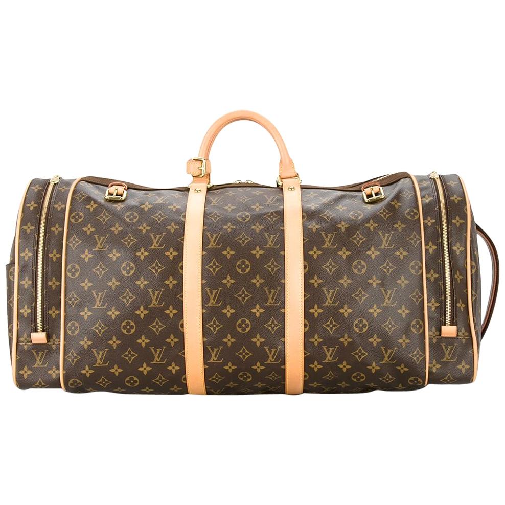 Louis Vuitton Monogram Men's Women's Small Travel Duffle Carryall Top  Handle Bag For Sale at 1stDibs