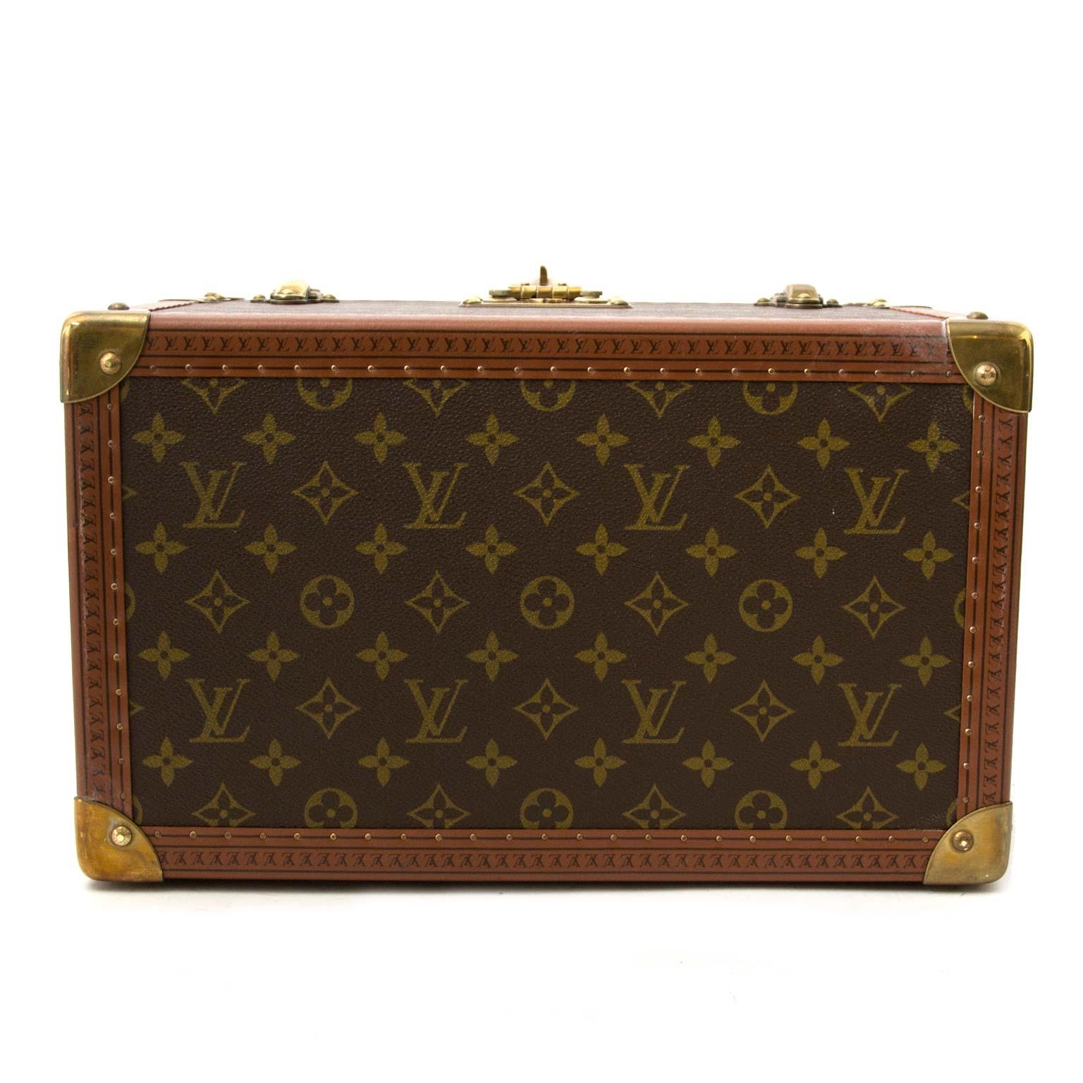 Women's or Men's Louis Vuitton Monogram Travel Trunk Case