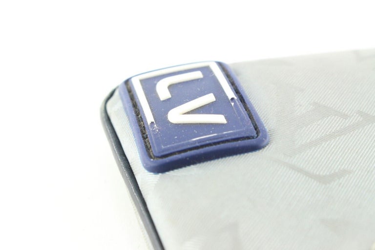 Louis Vuitton Monogram Triangle Titanium Key Chain Bag Charm