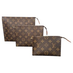 Louis Vuitton Monogram Trio Toilet Pouch Set