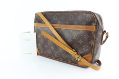 Louis Vuitton Monogram Trocadero 232938 Brown Coated Canvas Cross Body Bag