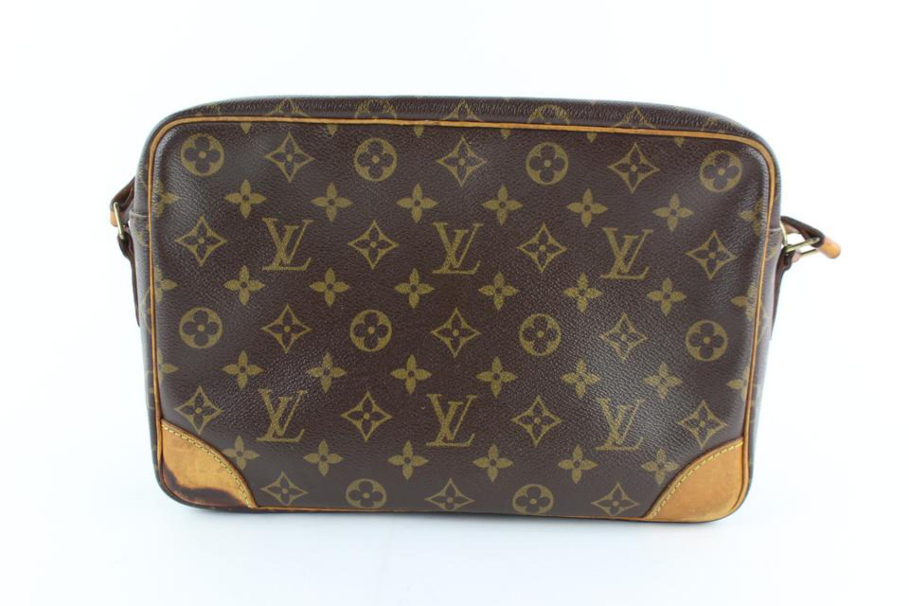 Louis Vuitton Monogram Trocadero 232938 Brown Coated Canvas Cross Body Bag For Sale 4