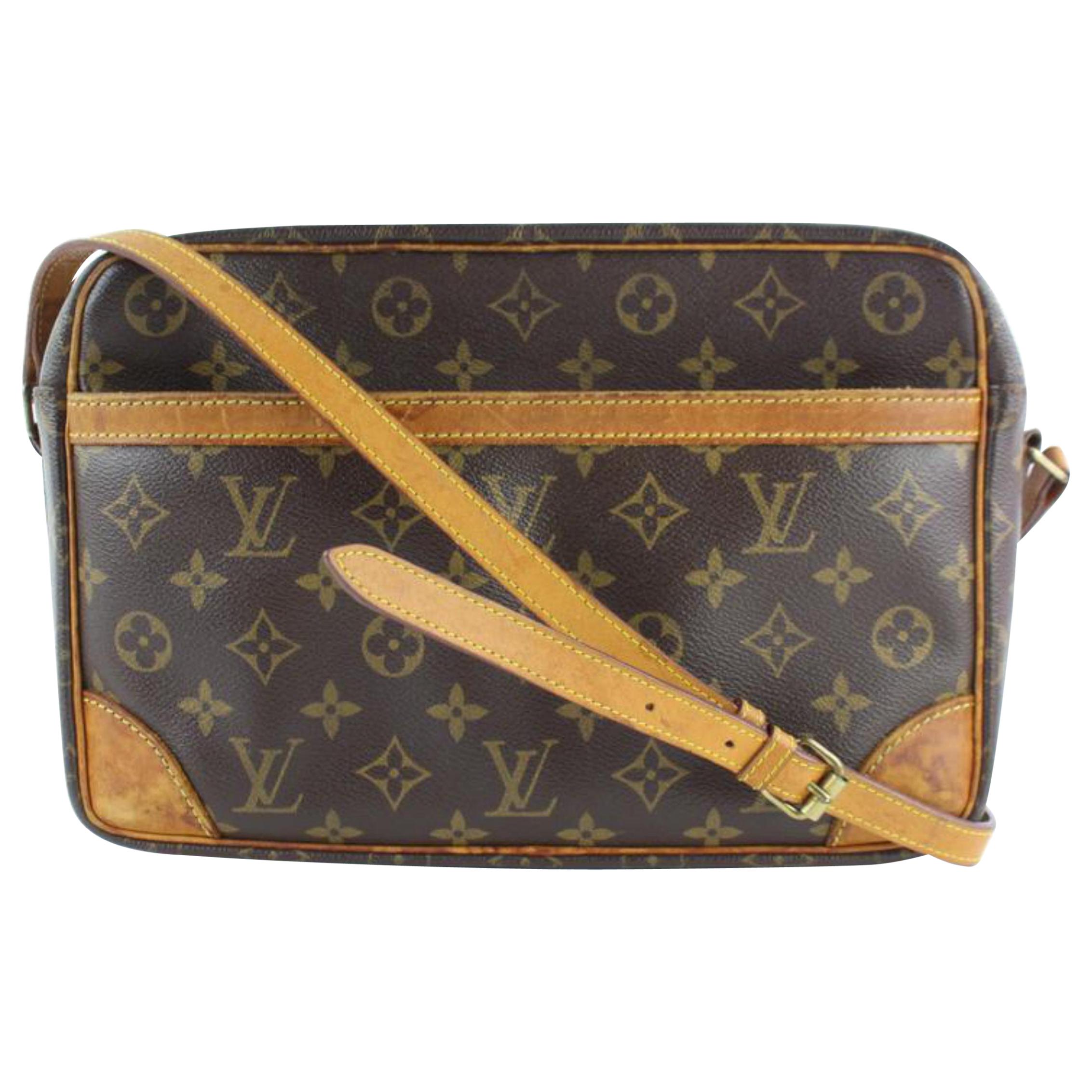 Louis Vuitton Monogram Trocadero 232938 Brown Coated Canvas Cross Body Bag For Sale