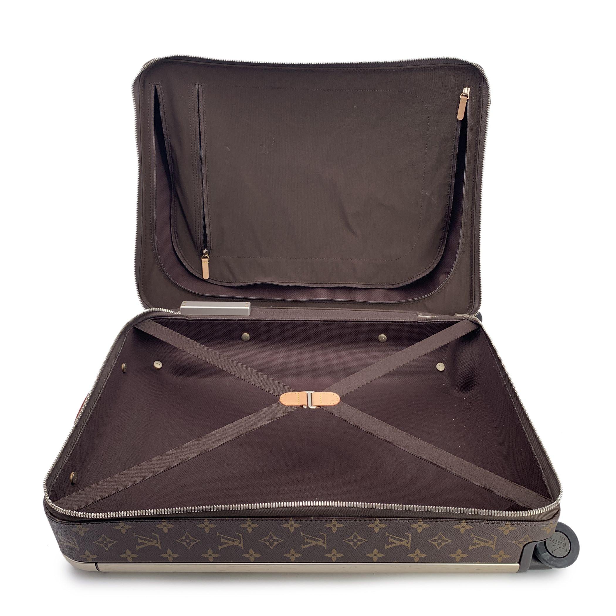 Louis Vuitton Monogram Trolley Horizon 55 Rolling Suitcase Beige In Good Condition In Rome, Rome
