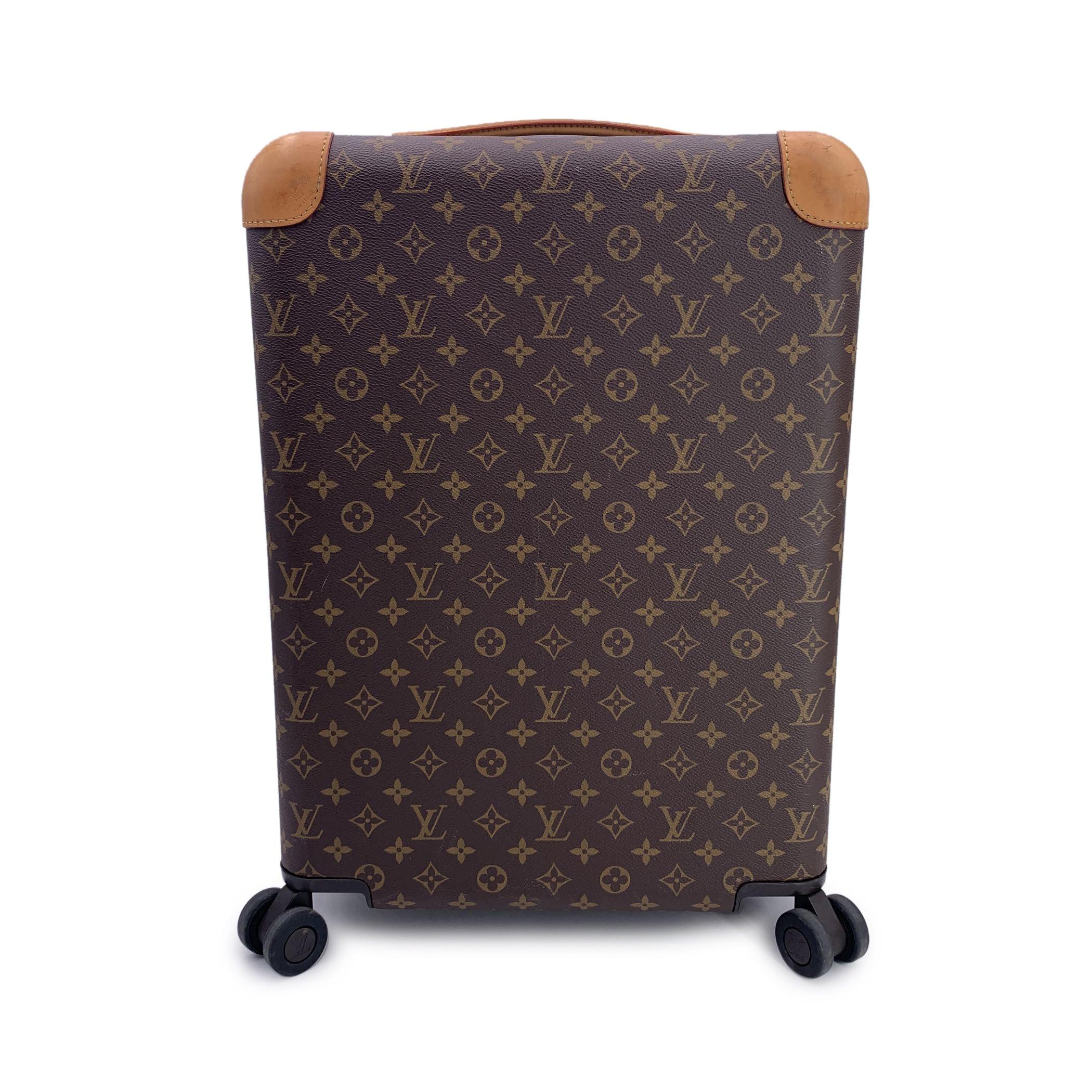 Louis Vuitton Monogram Trolley Horizon 55 Rolling Suitcase Beige 2