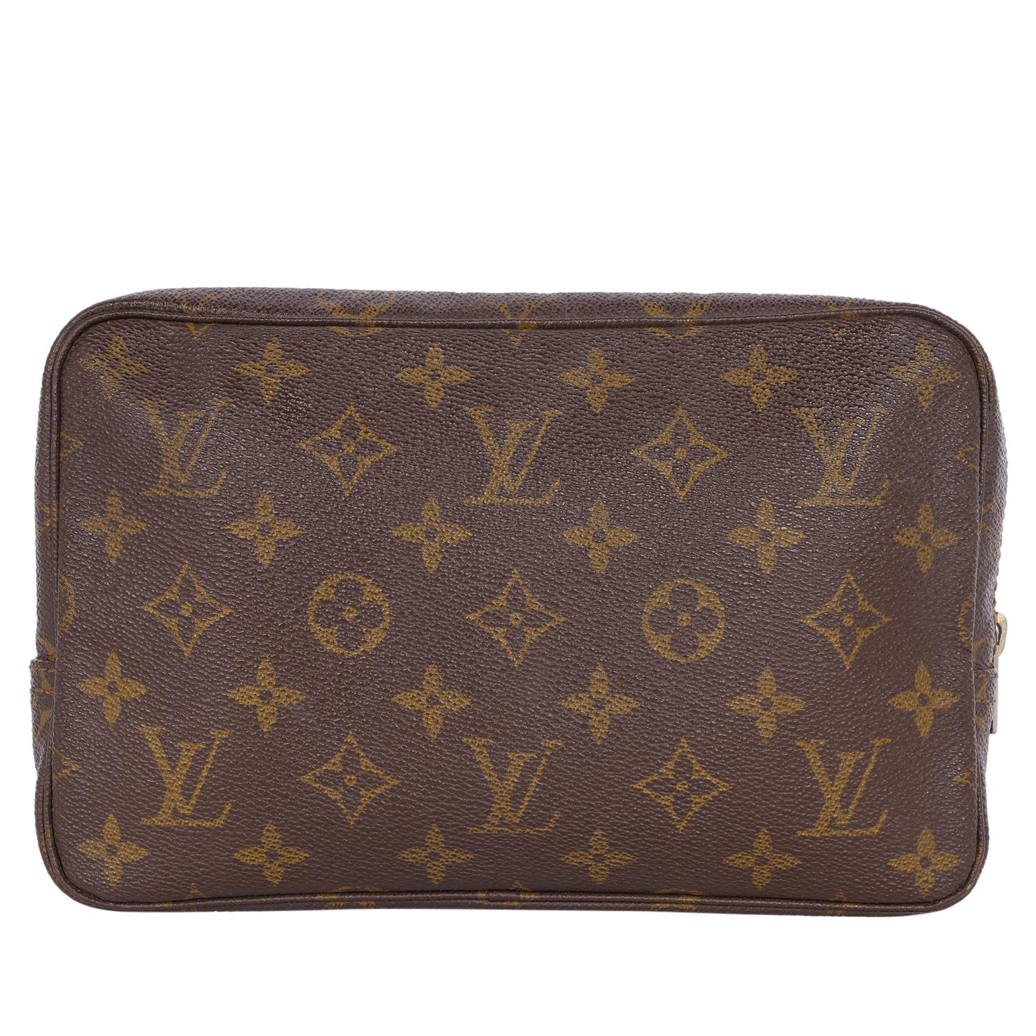 Louis Vuitton Monogram Trousse 23 Toilette Cosmetic Bag Brown 1