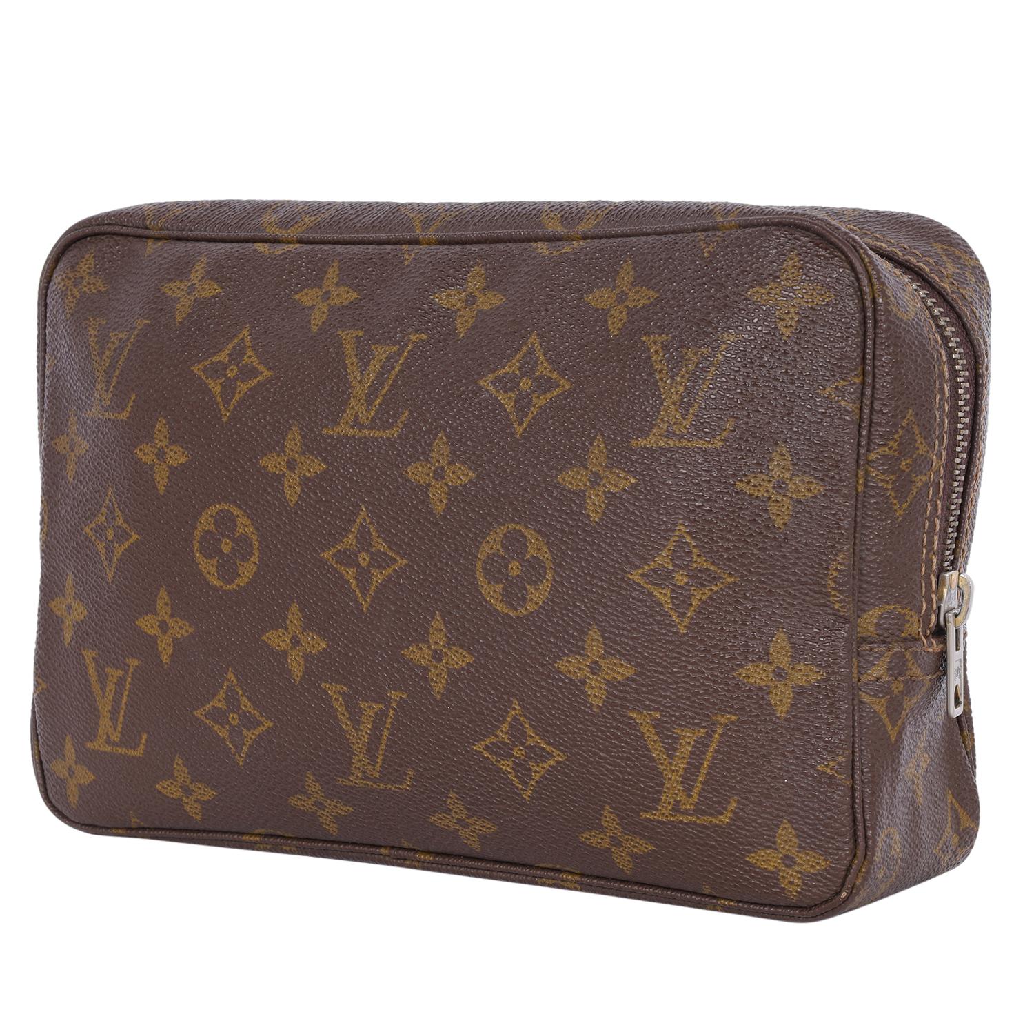 Louis Vuitton Monogram Trousse 23 Toilette Cosmetic Bag Brown 3