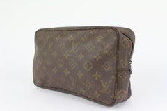 Louis Vuitton Monogram Trousse Toilette 28 Cosmetic Pouch Make Up Bag 42lvs722