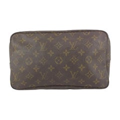 Vintage Louis Vuitton Monogram Trousse Toilette 28 Cosmetic Pouch Make Up Bag 42lvs722