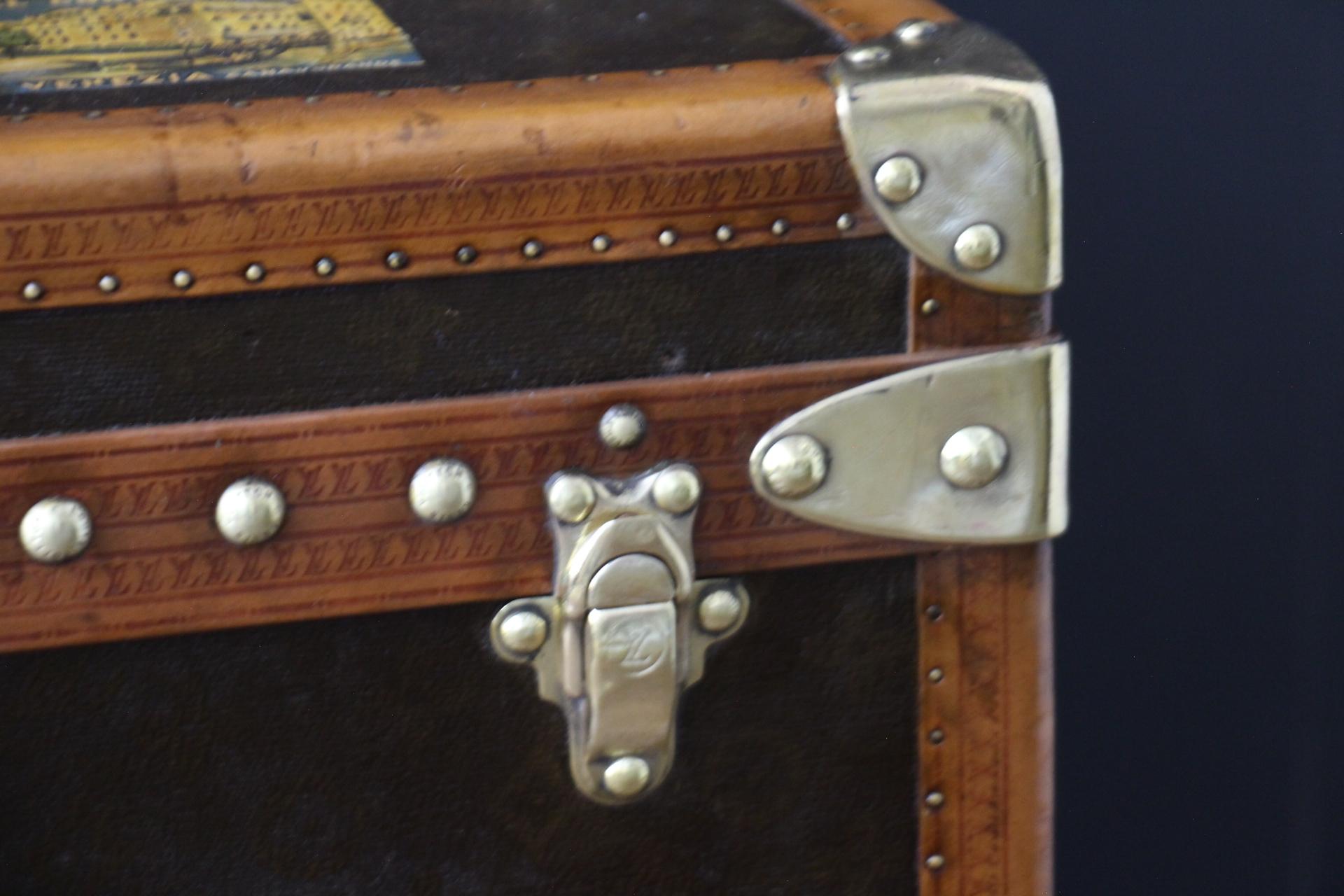 Baúl monograma Louis Vuitton, Baúl vapor de 60 cm Louis Vuitton, Baúl sombrerero LV Latón