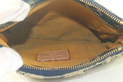 Louis Vuitton Monogram Trunk Denim Stripes Raye Pochette Trousse 1LV118K