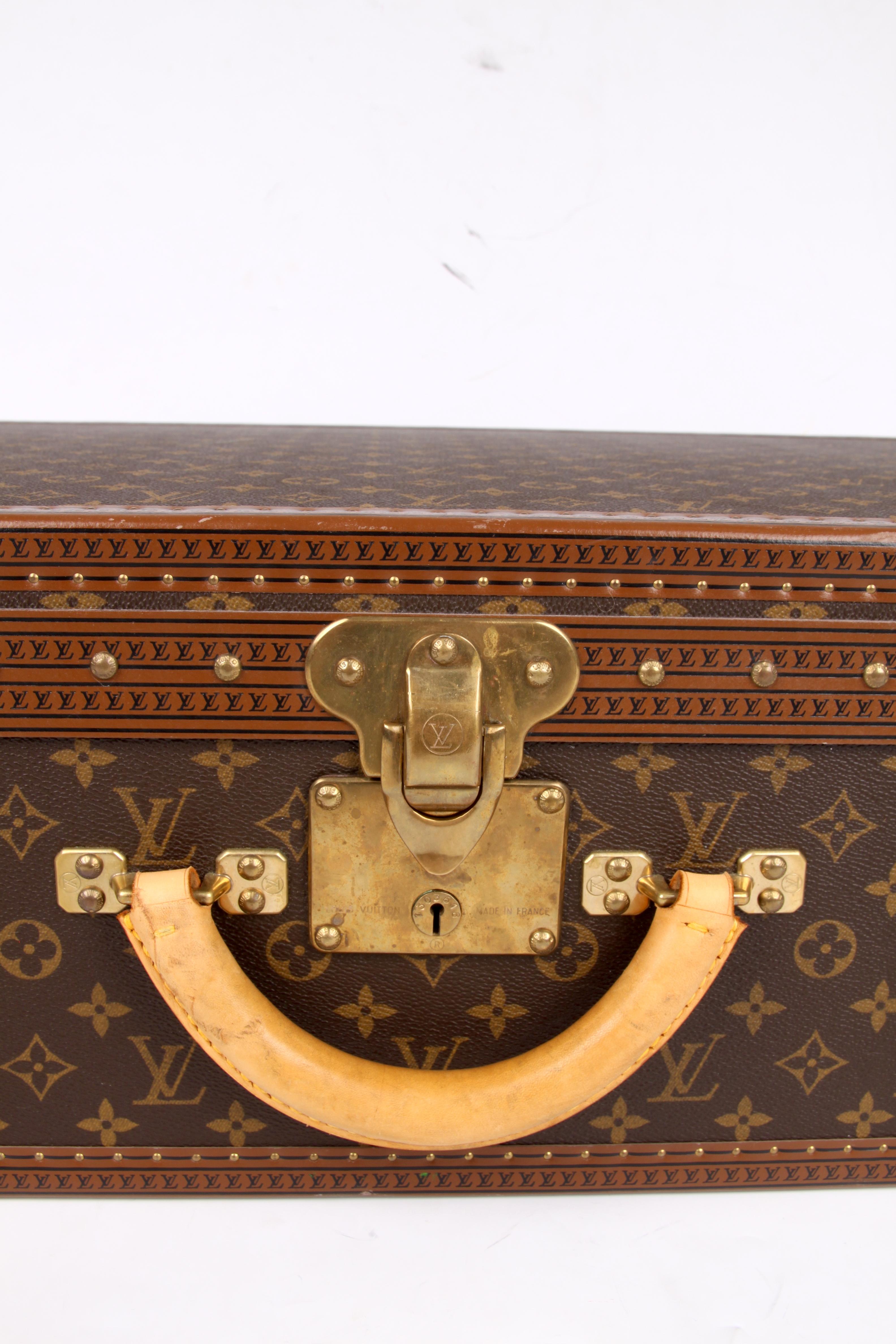 Louis Vuitton Monogram Trunk Suitcase 75 - brown In Good Condition In Baarn, NL