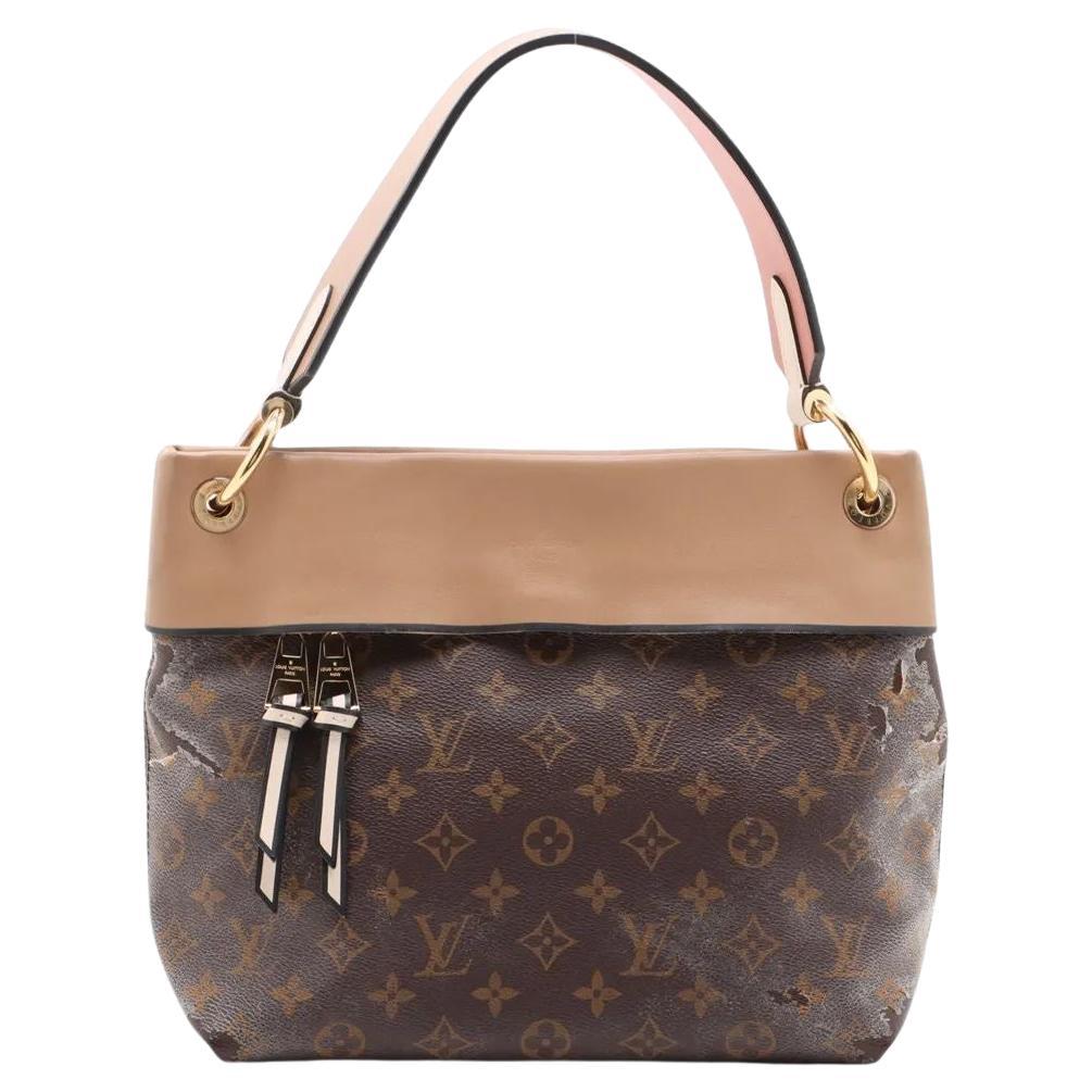 Louis Vuitton Monogram Tuileries Hobo Tasche Braun