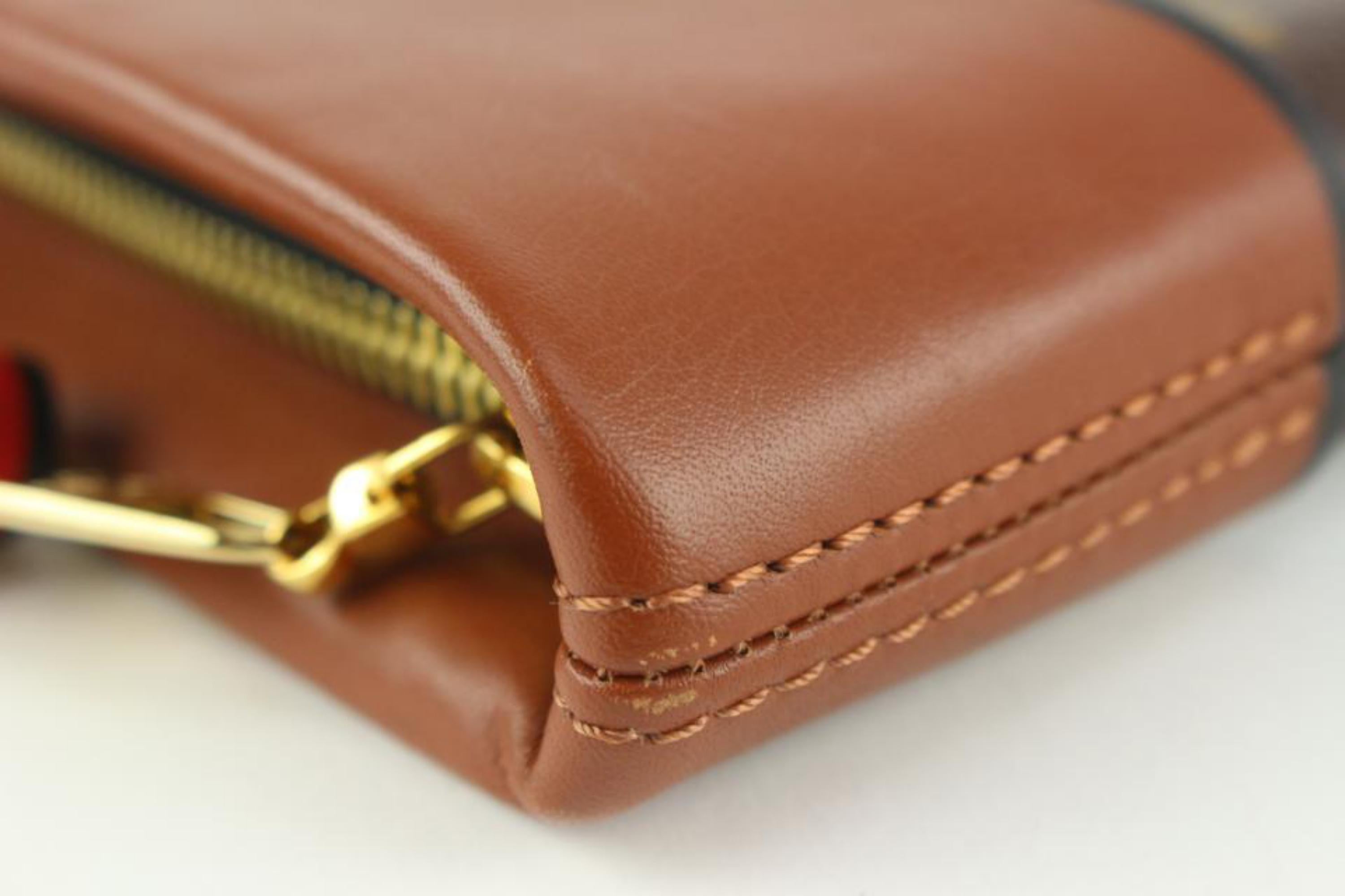 Louis Vuitton Monogram Tuileries Pochette Caramel Toiletry Clutch 1217lv11 6