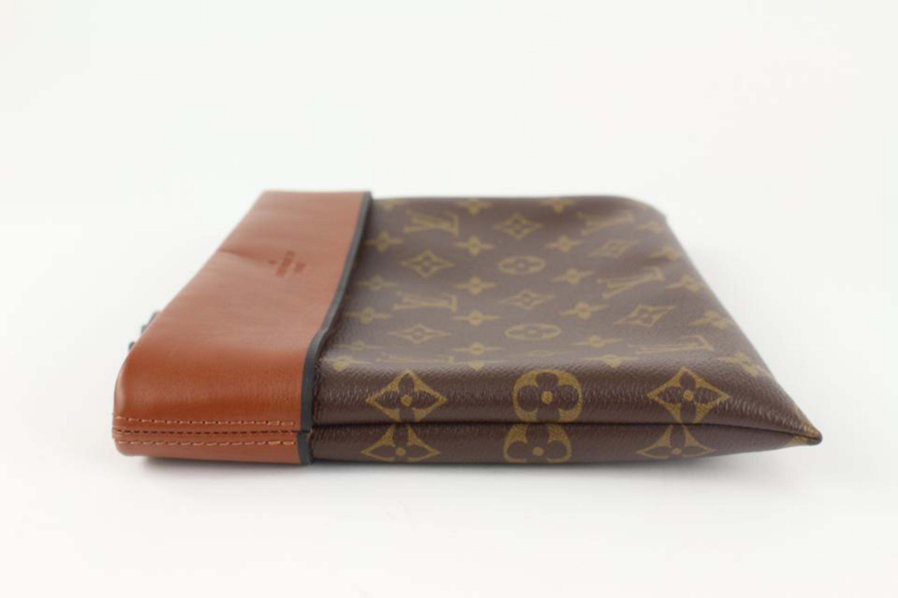 Louis Vuitton Monogram Tuileries Pochette Caramel Toiletry Clutch 1217lv11 2