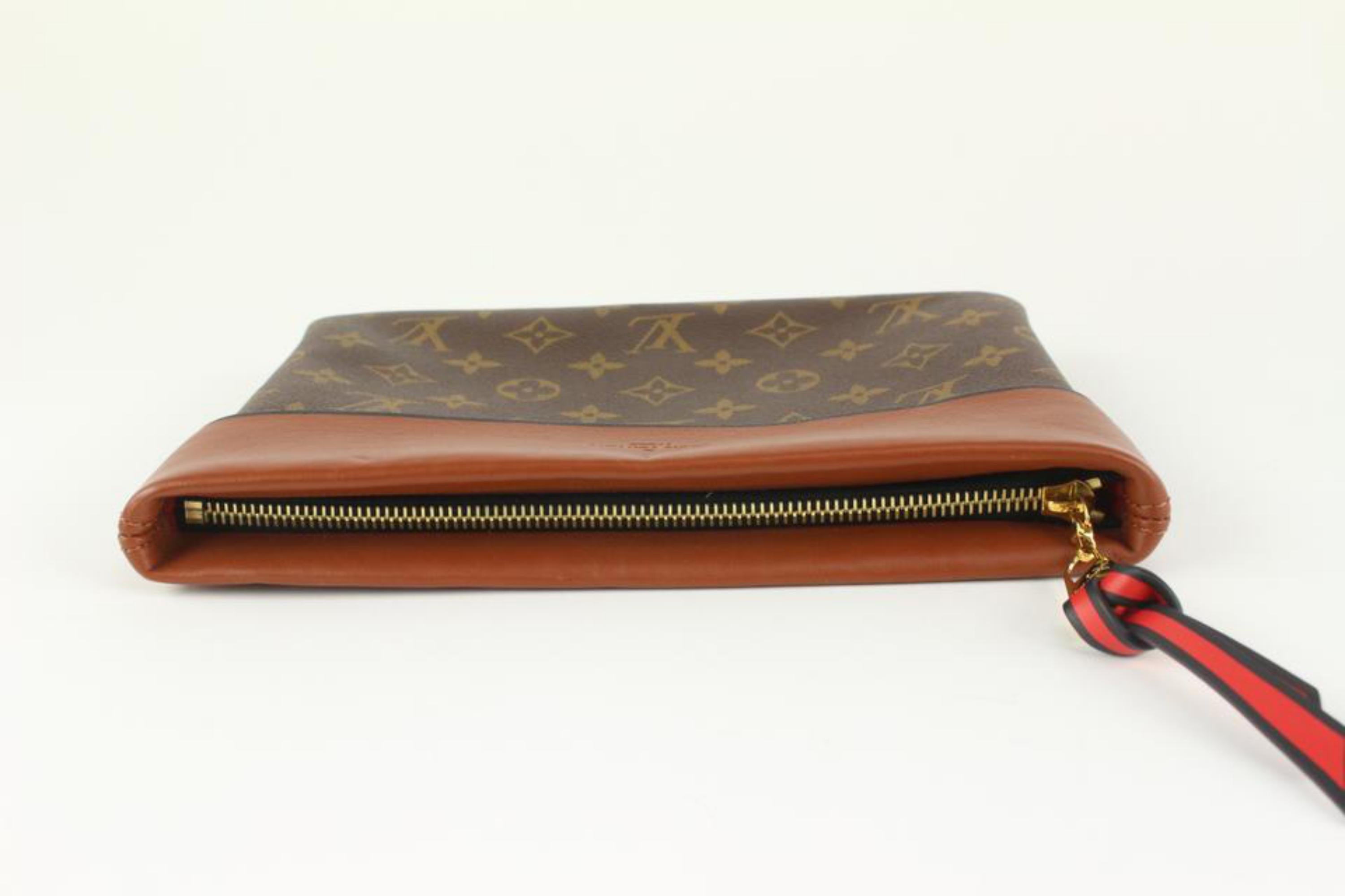 Louis Vuitton Monogram Tuileries Pochette Caramel Toiletry Clutch 1217lv11 3