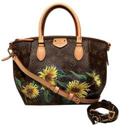 Louis Vuitton Monogram Turenne GM with Hand Painted Sunflowers