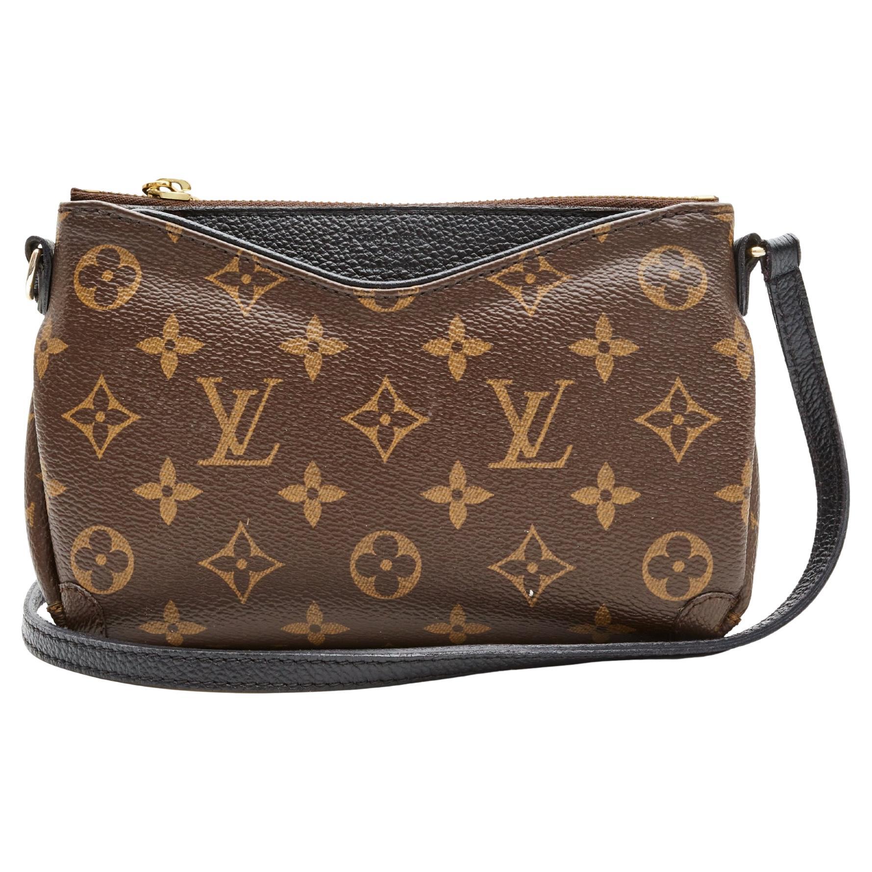 Womens Designer Louis Vuitton Pallas Clutch Crossbody Bag at 1stDibs