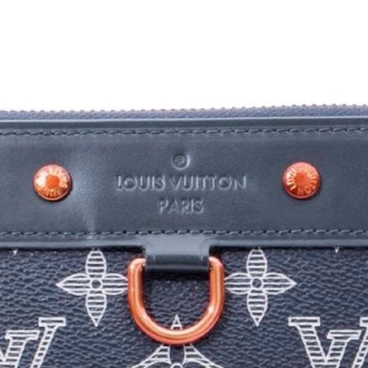 Gray Louis Vuitton Monogram Upside Down Ink Pochette Apollo GM (2018) For Sale