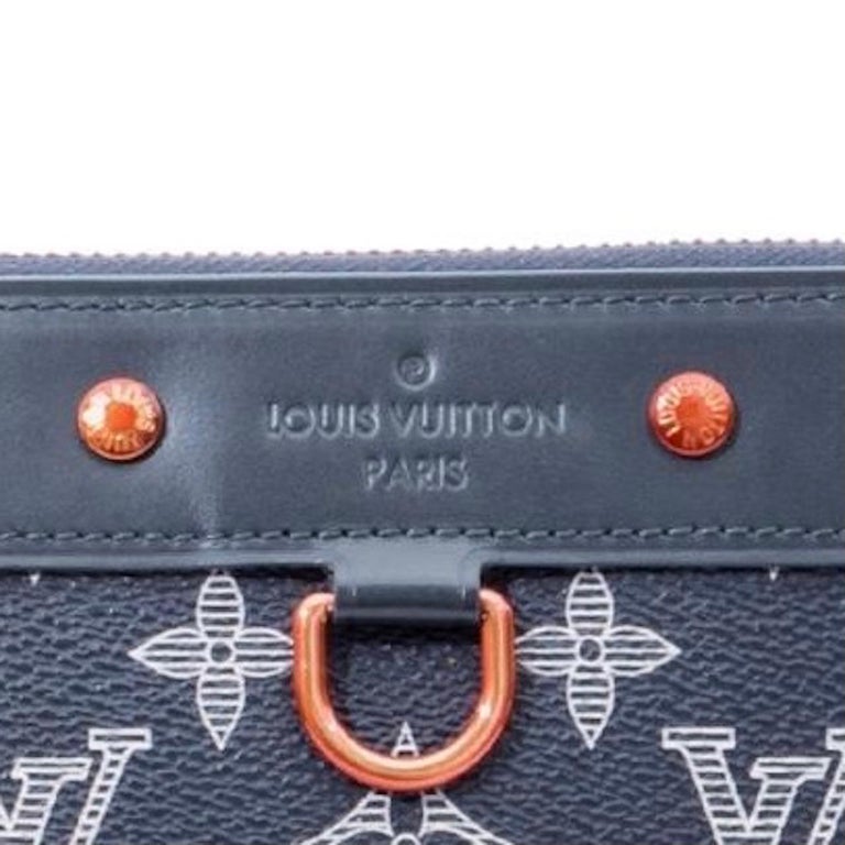 Pre-owned Louis Vuitton Multiple Wallet Monogram Upside Down Ink Navy