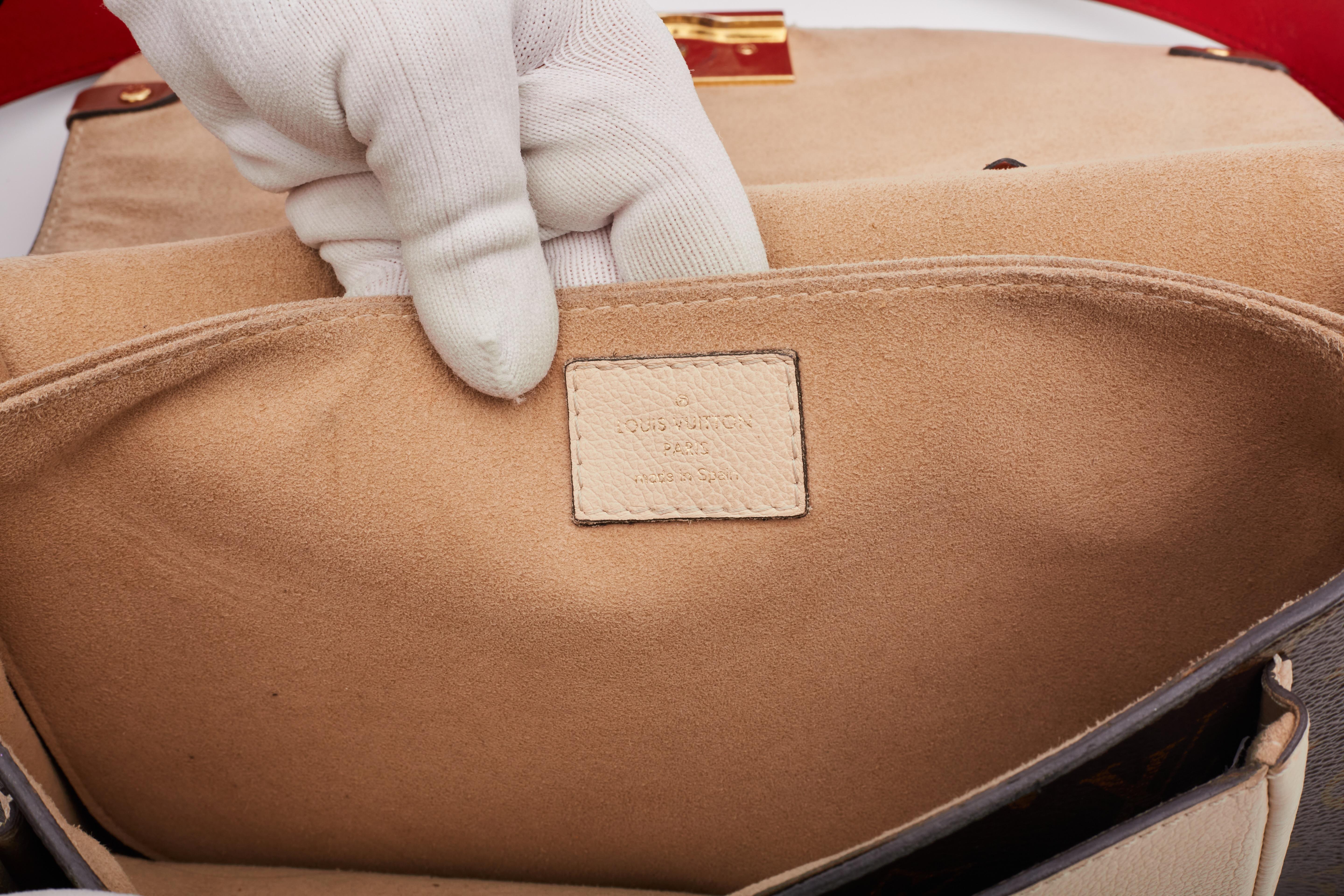 Louis Vuitton Monogram Vaugirard Creme Handbag For Sale 7