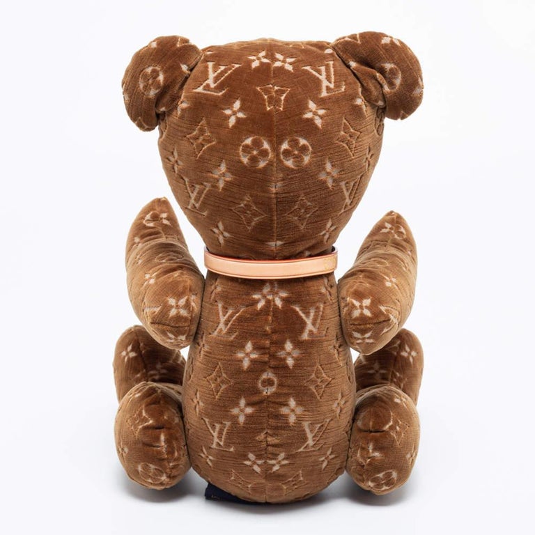 Louis Vuitton Monogram Velour DouDou Teddy Bear at 1stDibs