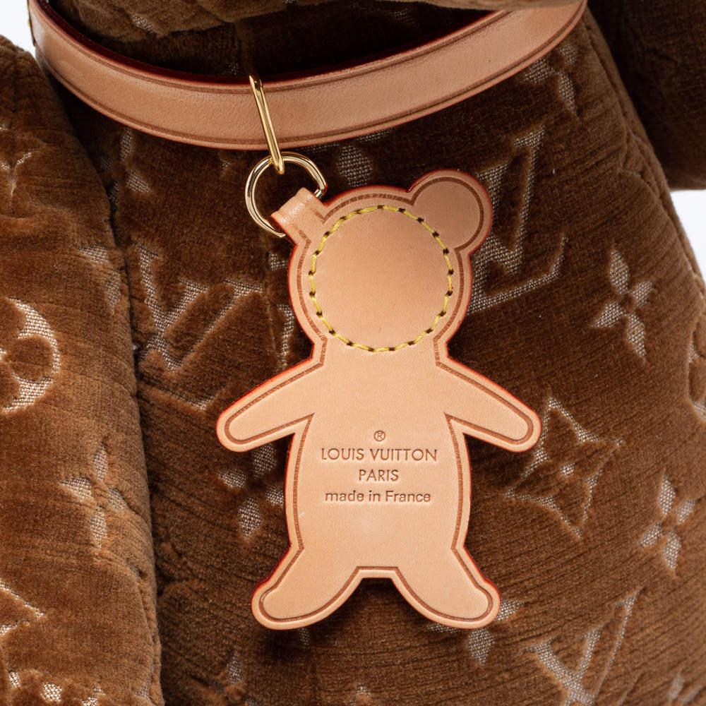 Louis Vuitton Monogram Velour DouDou Teddy Bear In New Condition In Dubai, Al Qouz 2