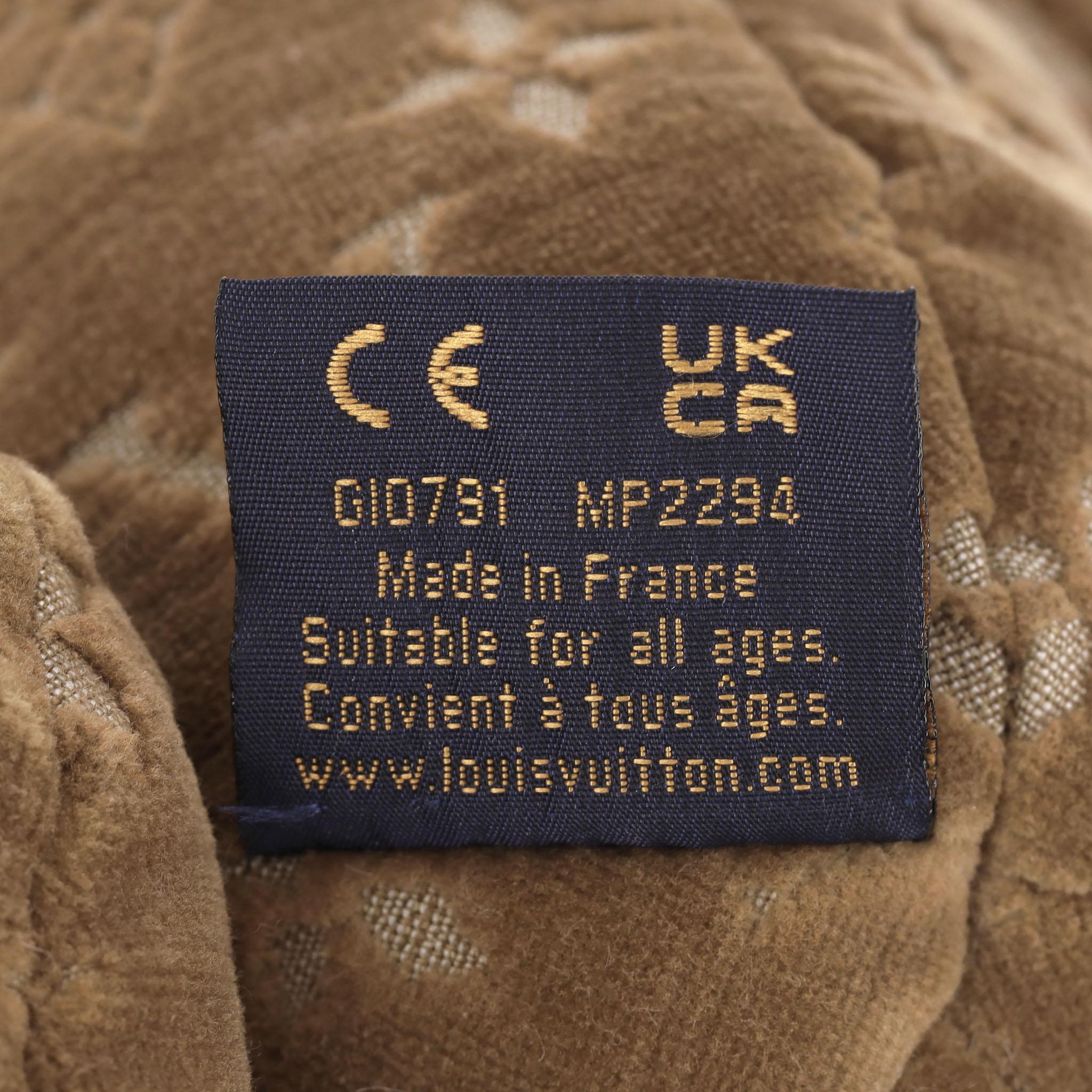 Orsacchiotto in velluto Monogram Louis Vuitton PM in vendita 2