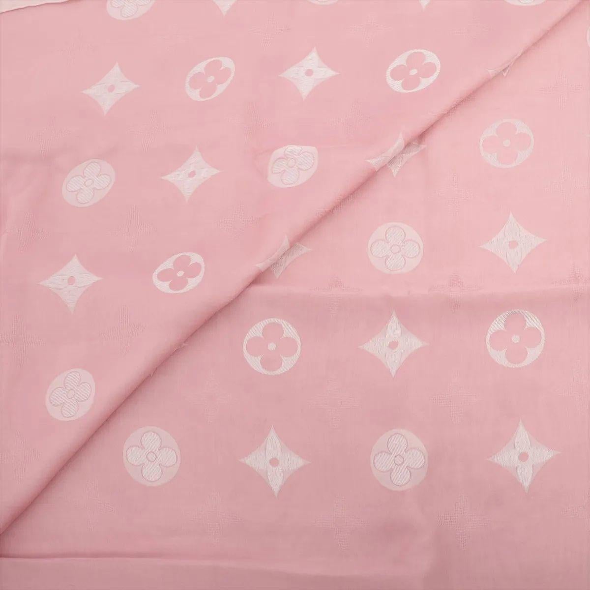 Louis Vuitton Monogram Venedig Seidenschal Rosa (Weiß)
