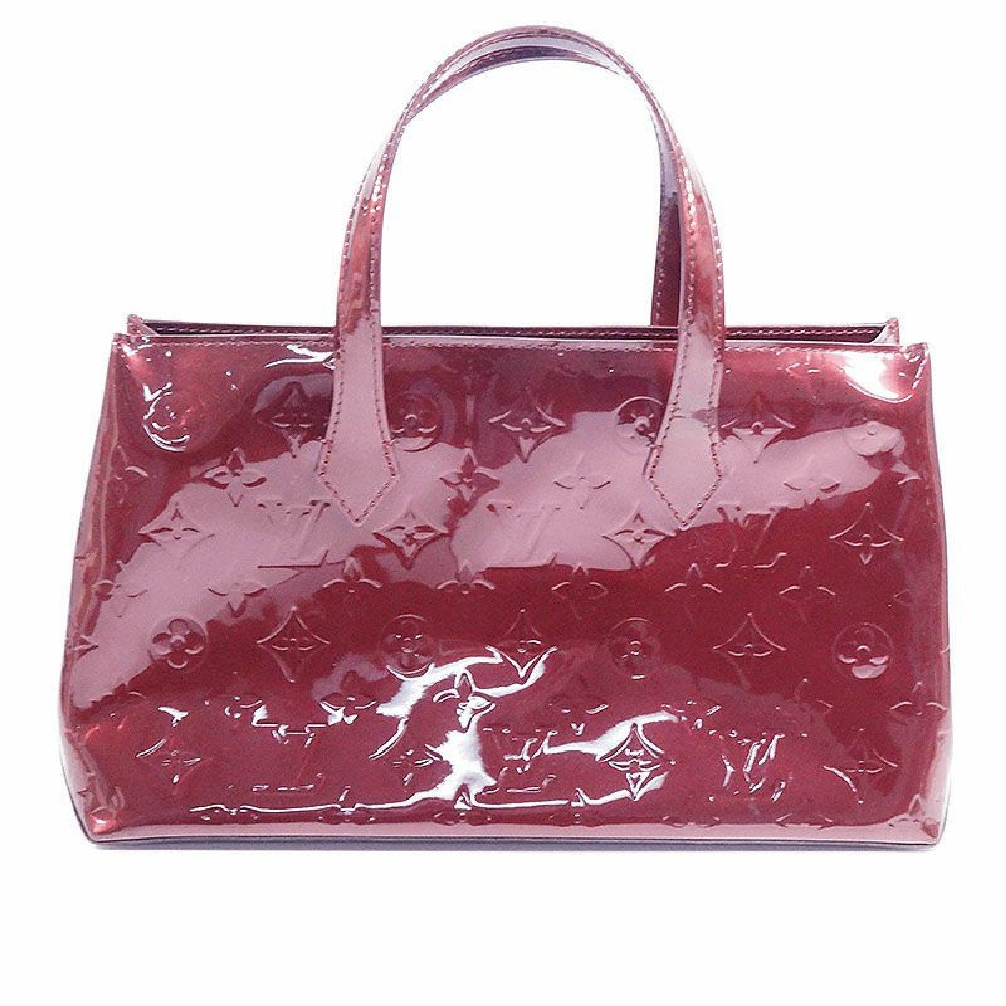 LOUIS VUITTON Monogram Verni Wilshire PM Womens handbag M93641 Amaranto In Good Condition In Takamatsu-shi, JP
