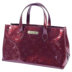 LOUIS VUITTON Monogram Verni Wilshire PM Womens handbag M93641 Amaranto