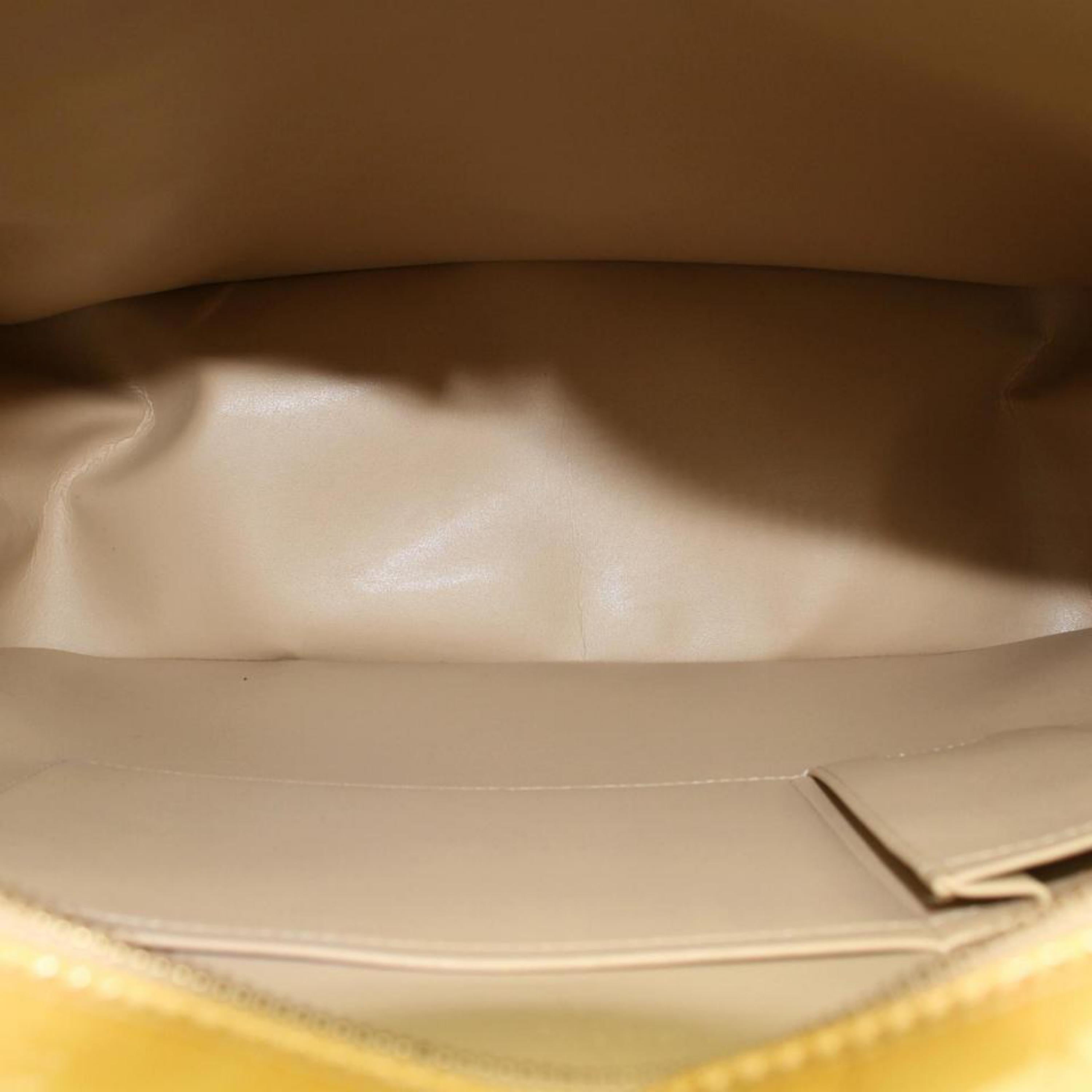 Louis Vuitton Monogram Vernis 869227 Yellow Patent Leather Shoulder Bag For Sale 6
