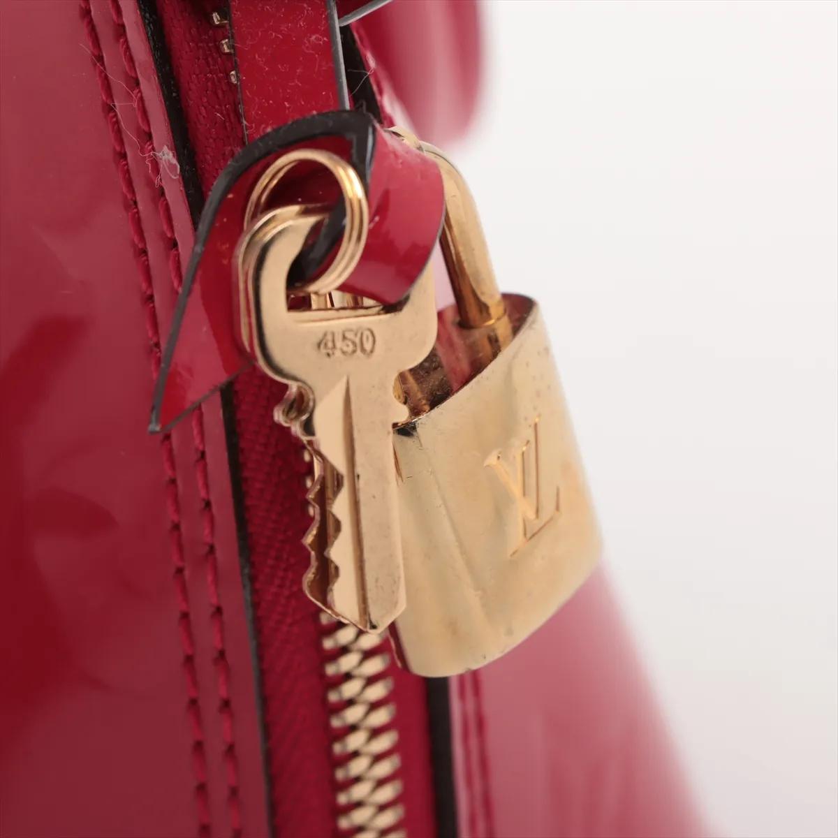 *Louis Vuitton Monogram Vernis Alma BB Rot im Angebot 10