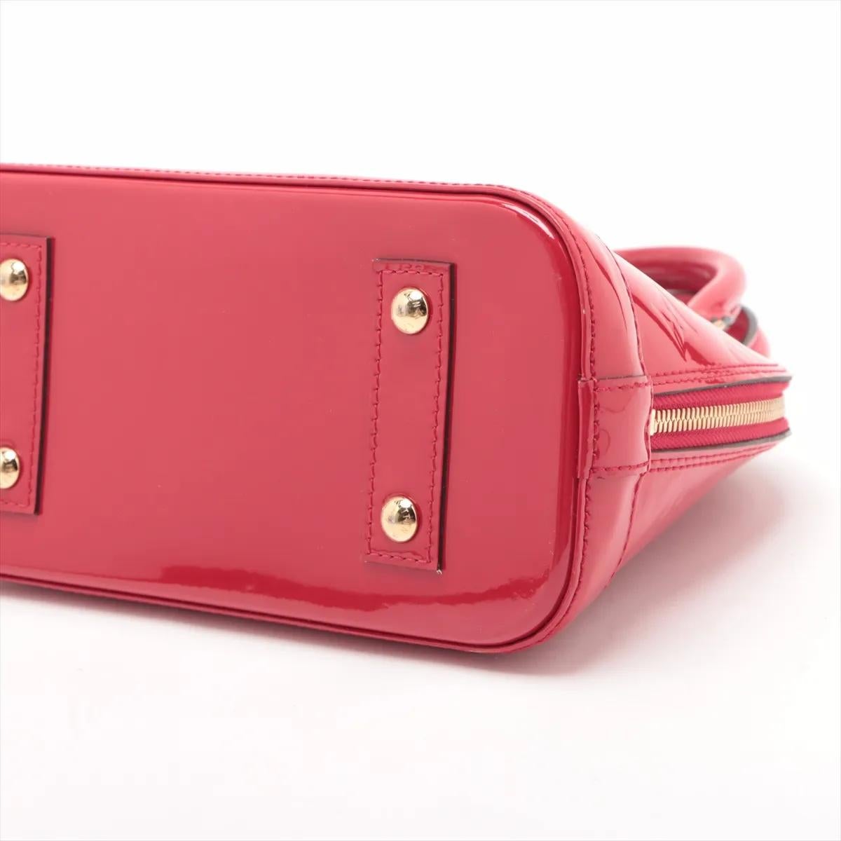 *Louis Vuitton Monogram Vernis Alma BB Rot Damen im Angebot