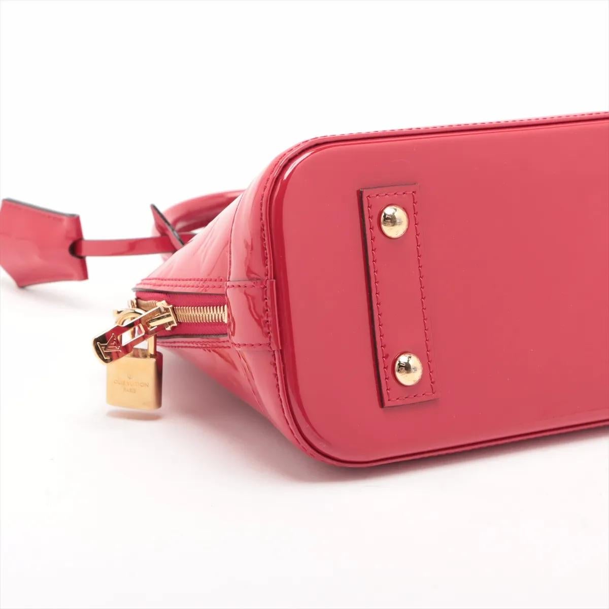 *Louis Vuitton Monogram Vernis Alma BB Rot im Angebot 1