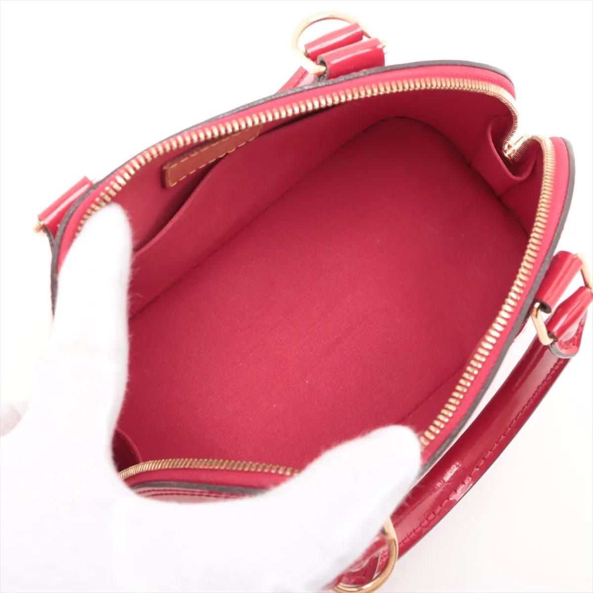 *Louis Vuitton Monogram Vernis Alma BB Rot im Angebot 5