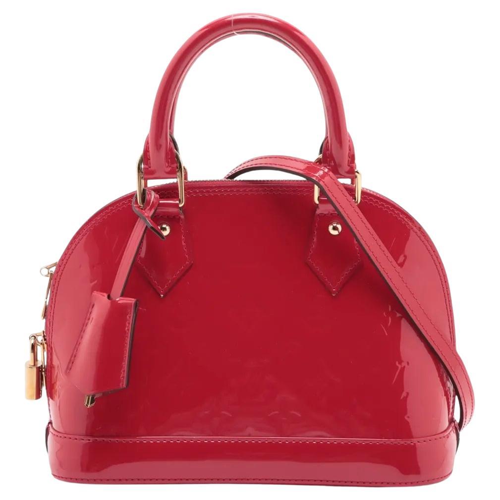 *Louis Vuitton Monogram Vernis Alma BB Rot