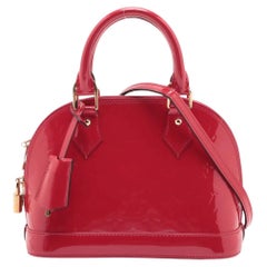 *Louis Vuitton Monogram Vernis Alma BB Red