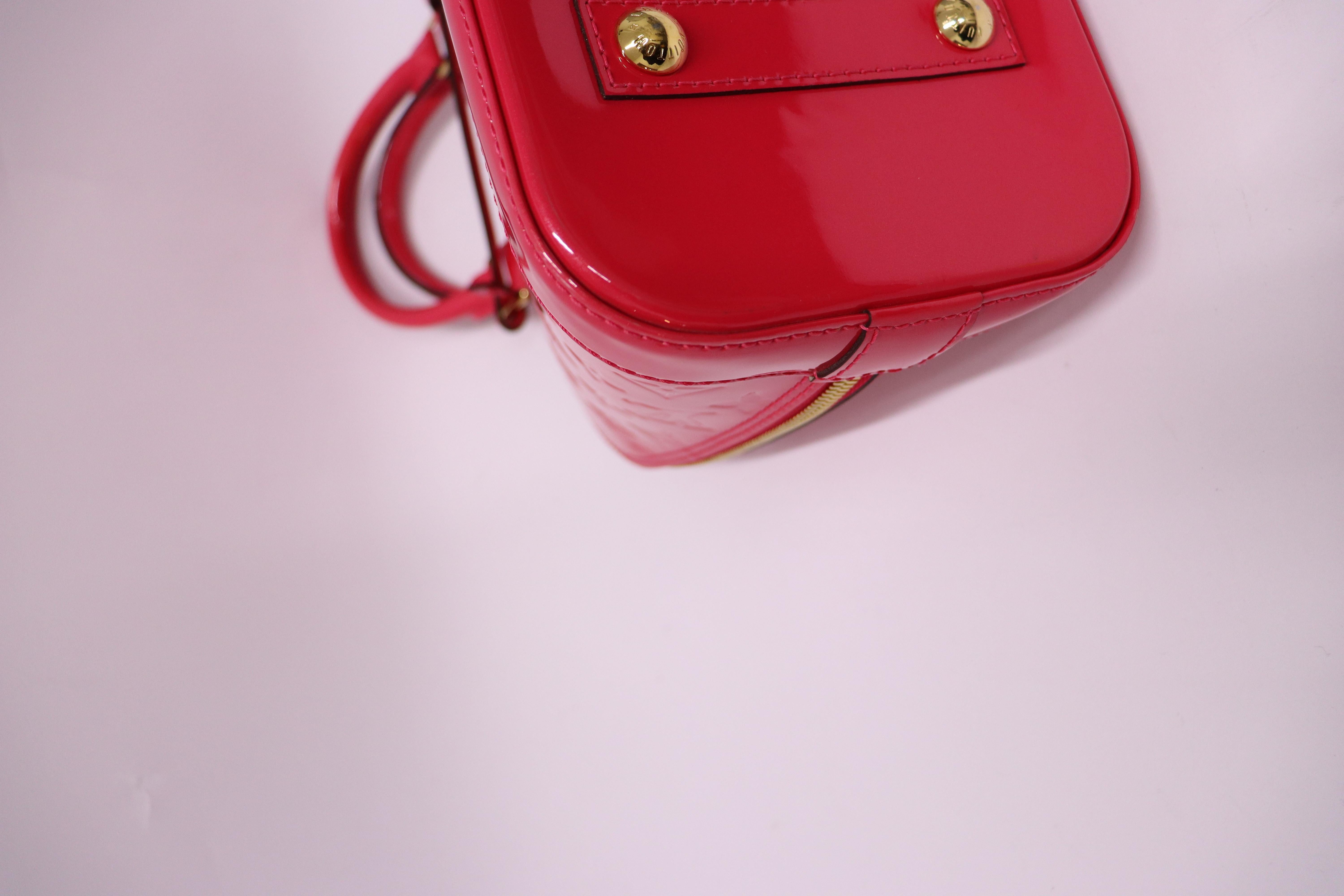 Louis Vuitton Monogram Vernis Alma PM Bag For Sale 6