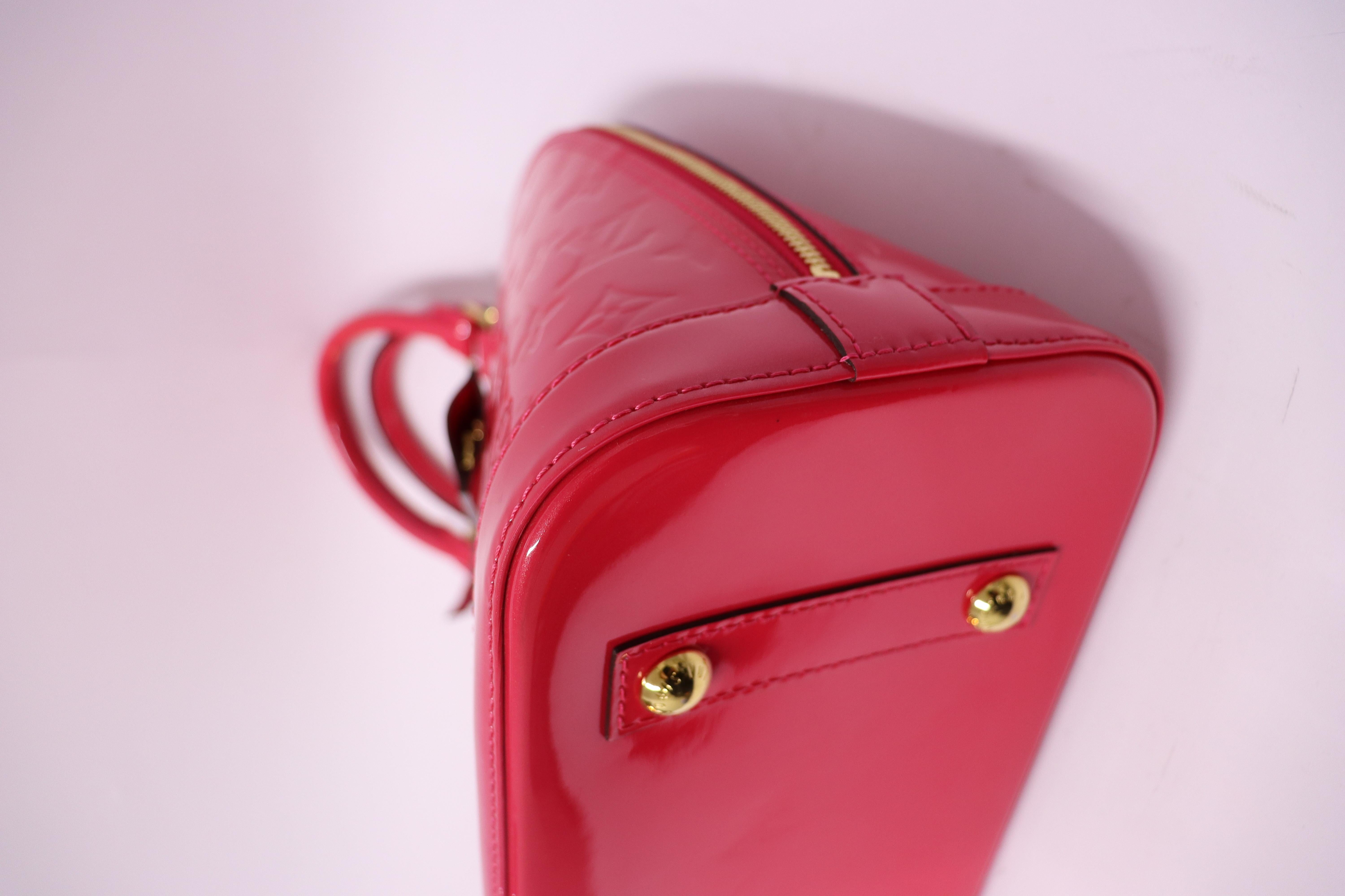 Louis Vuitton Monogram Vernis Alma PM Bag For Sale 7