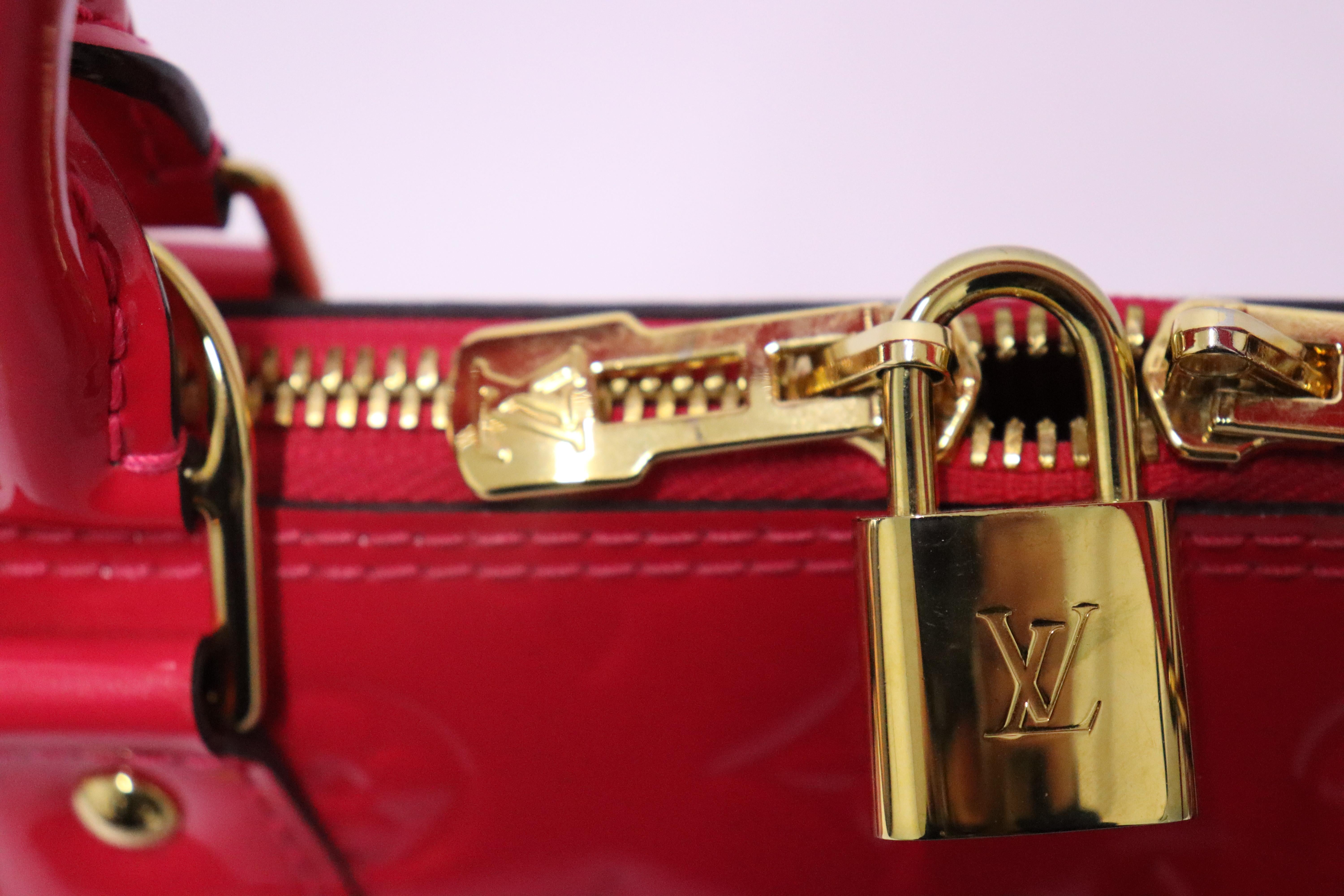Louis Vuitton Monogram Vernis Alma PM Bag For Sale 4