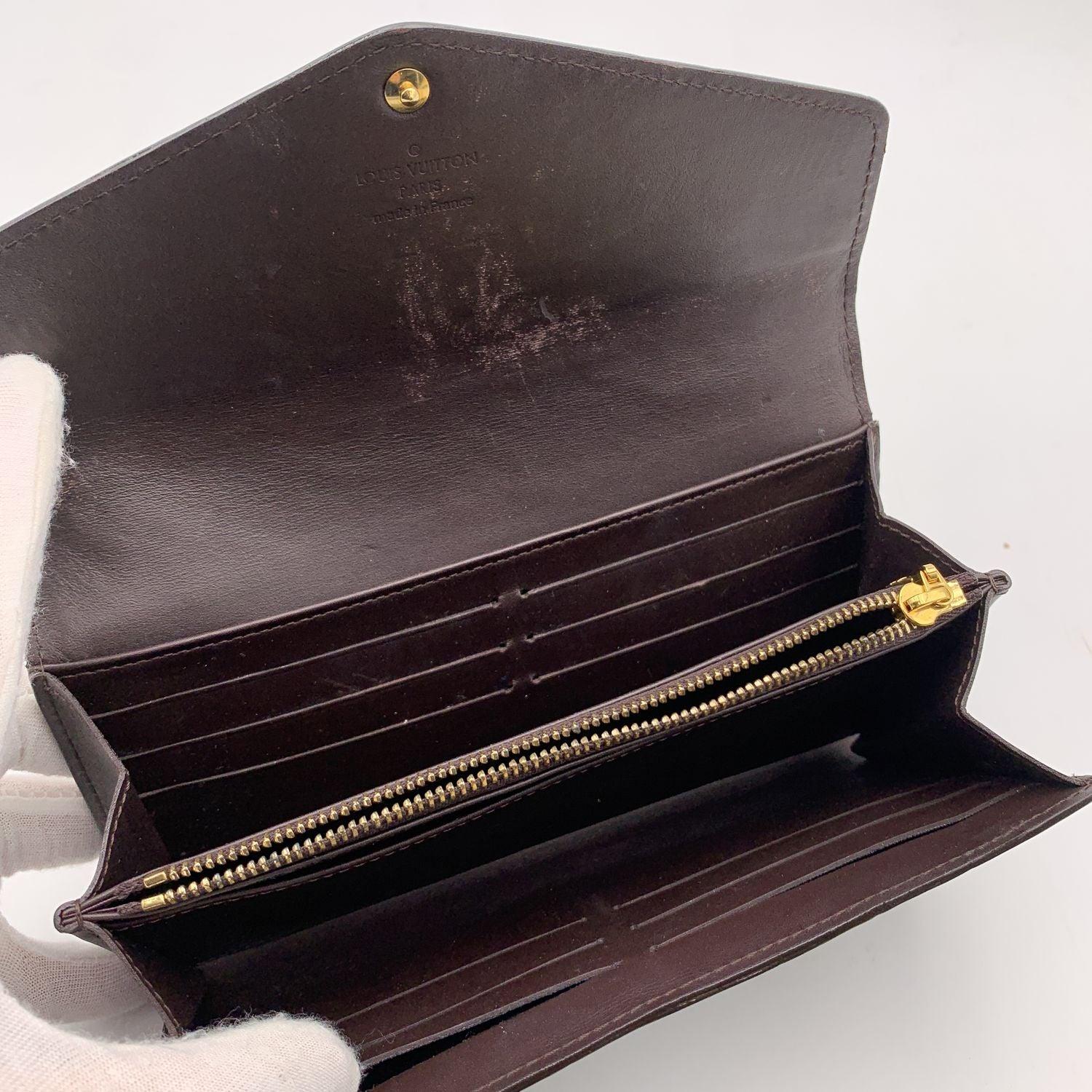 Louis Vuitton Monogram Vernis Amarante Sarah Continental Wallet In Good Condition In Rome, Rome