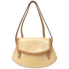Louis Vuitton Monogram Vernis Biscayne Pm 869681 Beige Patent Leather Shoulder B