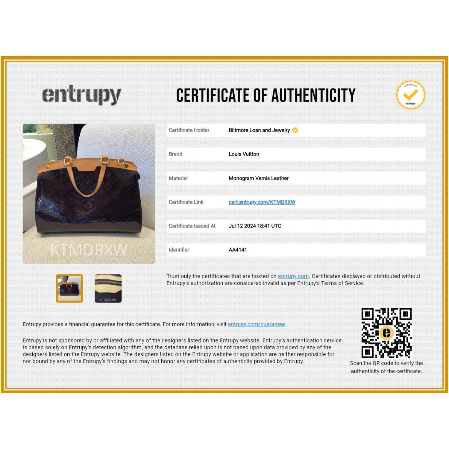 Louis Vuitton Monogram Vernis Brea MM Satchel 6