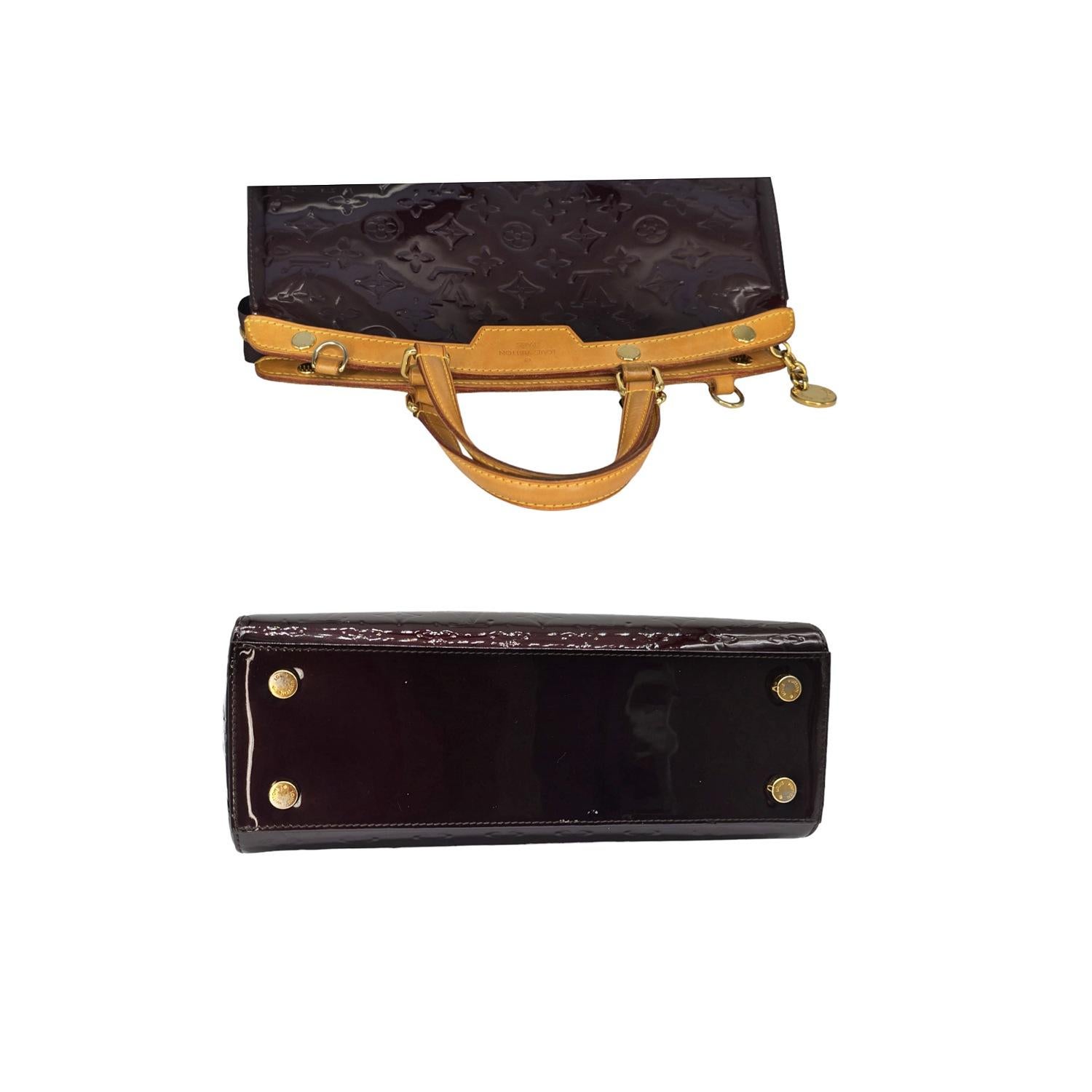 Women's Louis Vuitton Monogram Vernis Brea MM Satchel