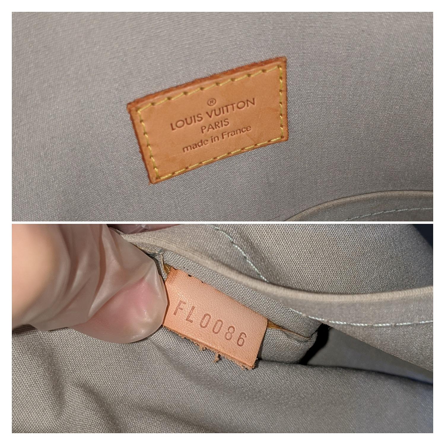 Gray Louis Vuitton Monogram Vernis Brentwood Tote