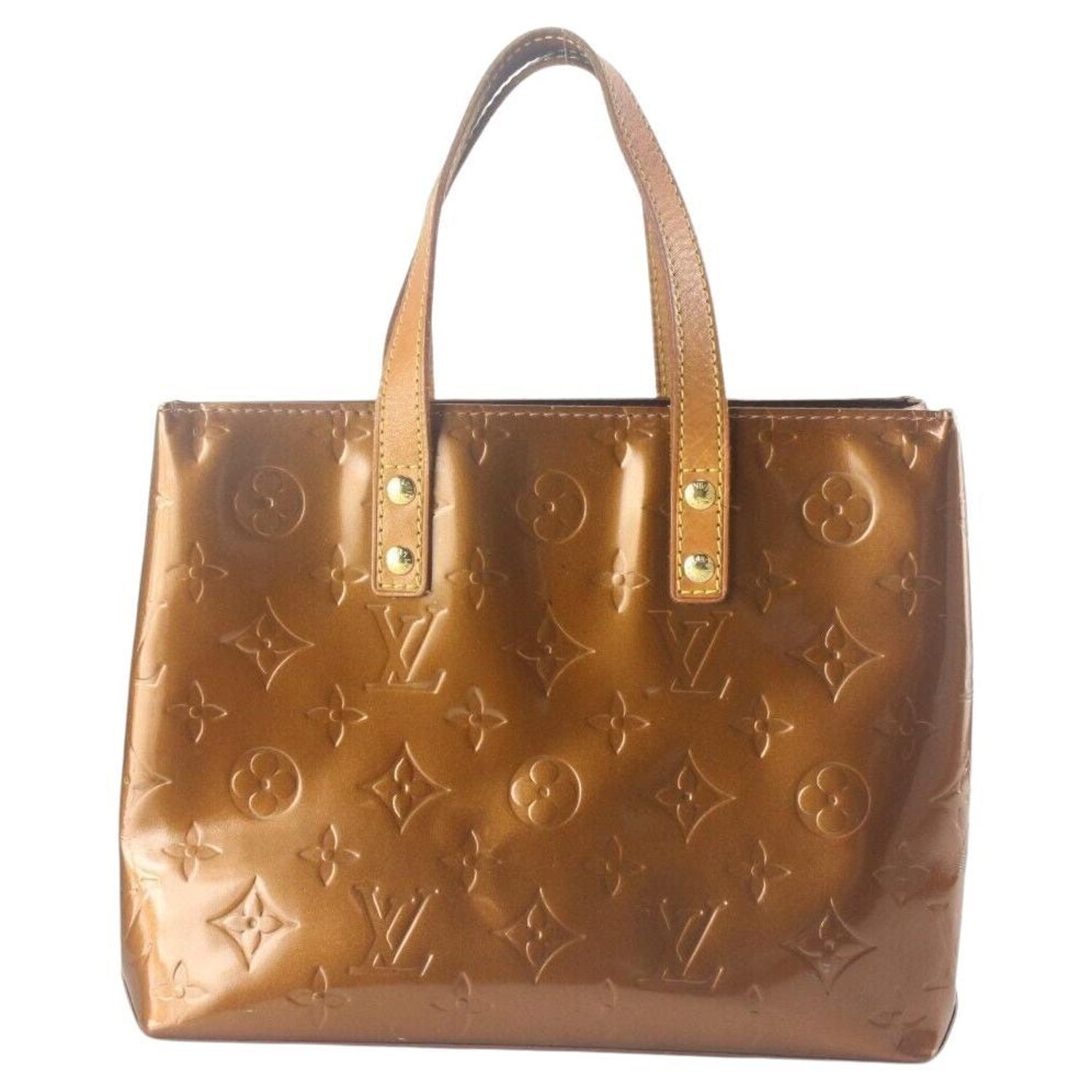 Louis Vuitton Noisette Monogram Vernis Reade Pm