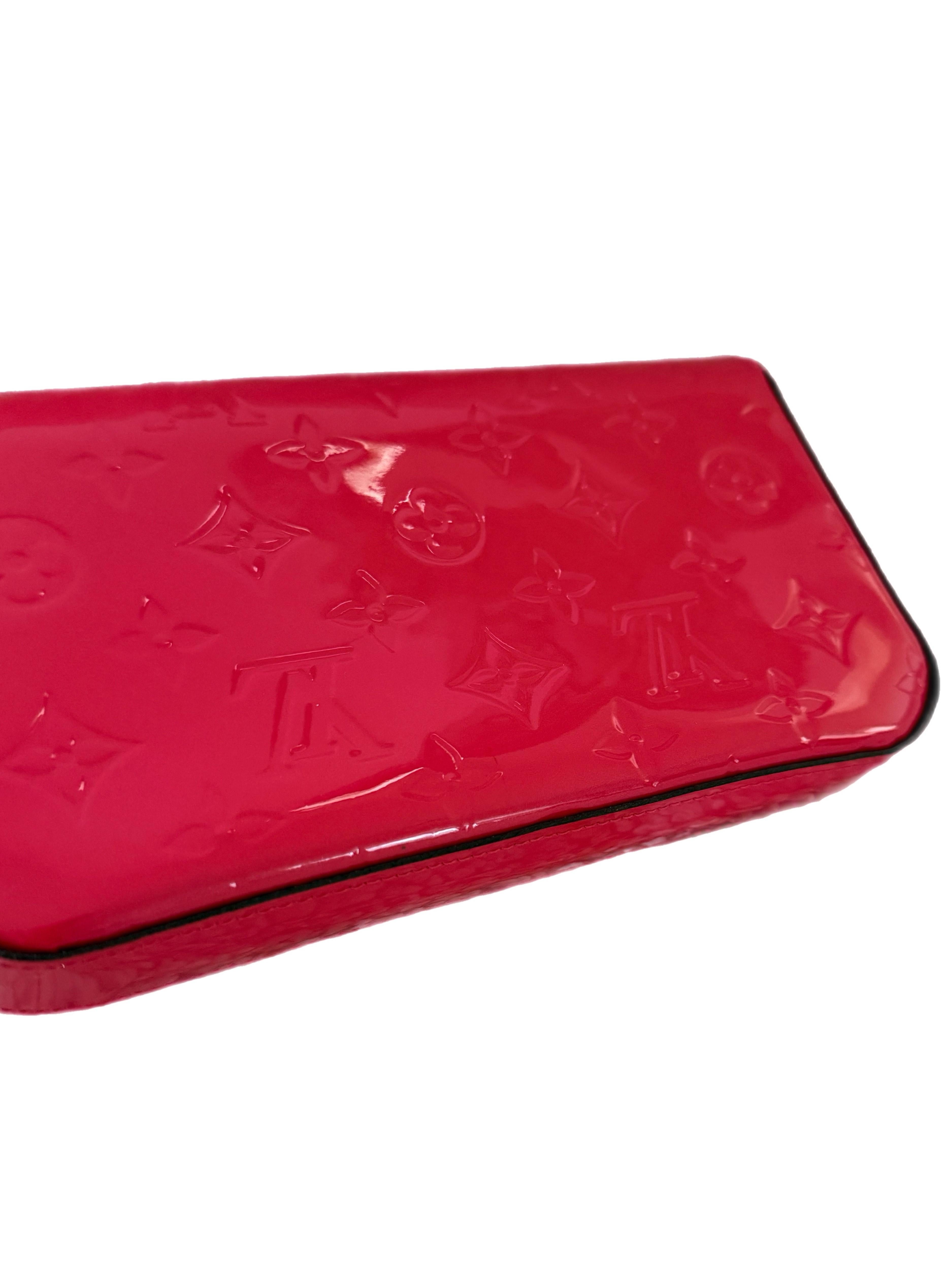 Louis Vuitton Monogram Vernis Felicie Pochette Cerise Pink 1