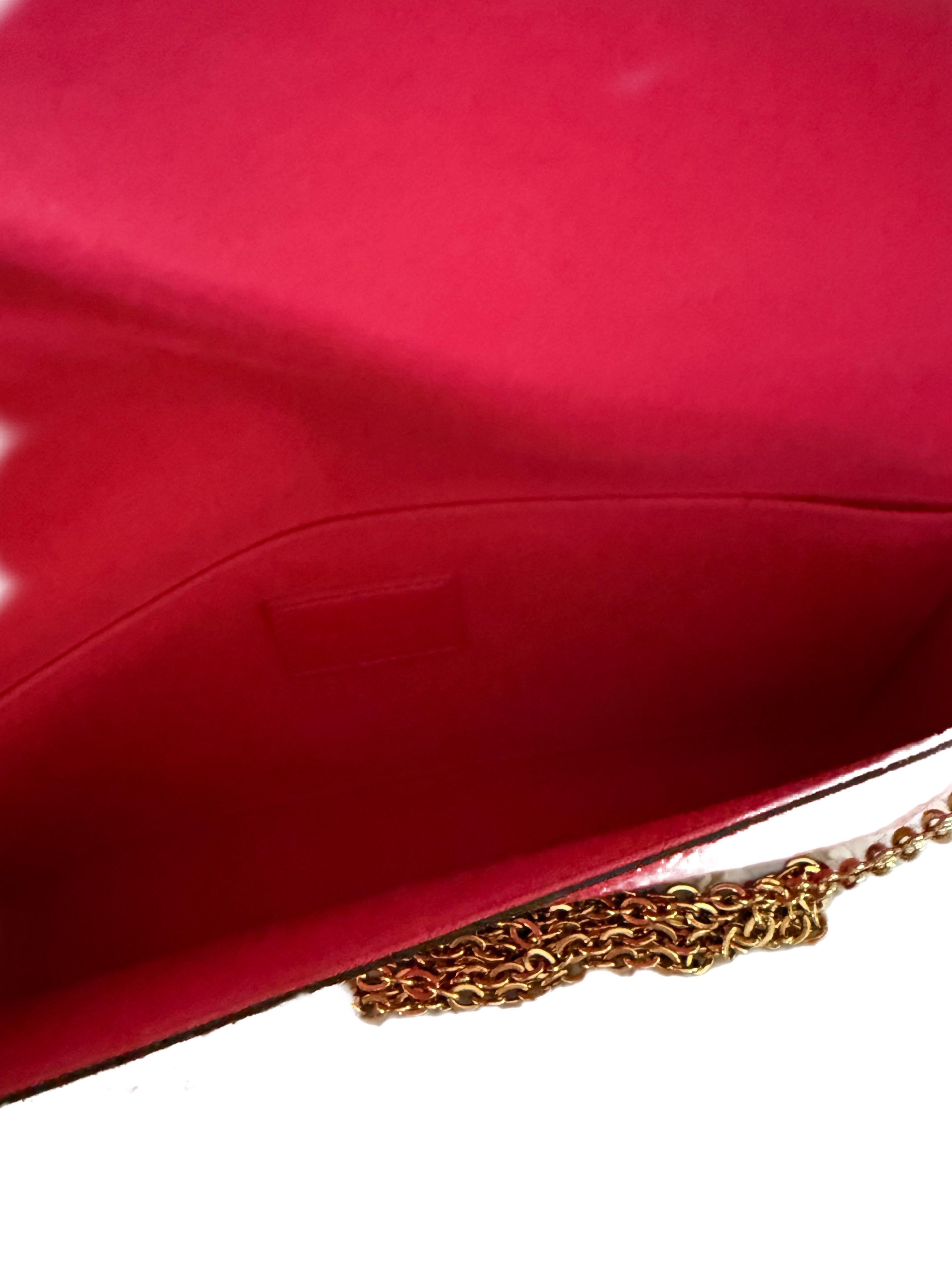 Louis Vuitton Monogram Vernis Felicie Pochette Cerise Pink 3